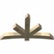 Ekena Millwork Alberta Rough Sawn Timber Gable Bracket, Douglas Fir, 72"W x 42"H x 6"D x 6"F, 14/12 Pitch GBW072X42X0606ALB00RDF - alternate 5